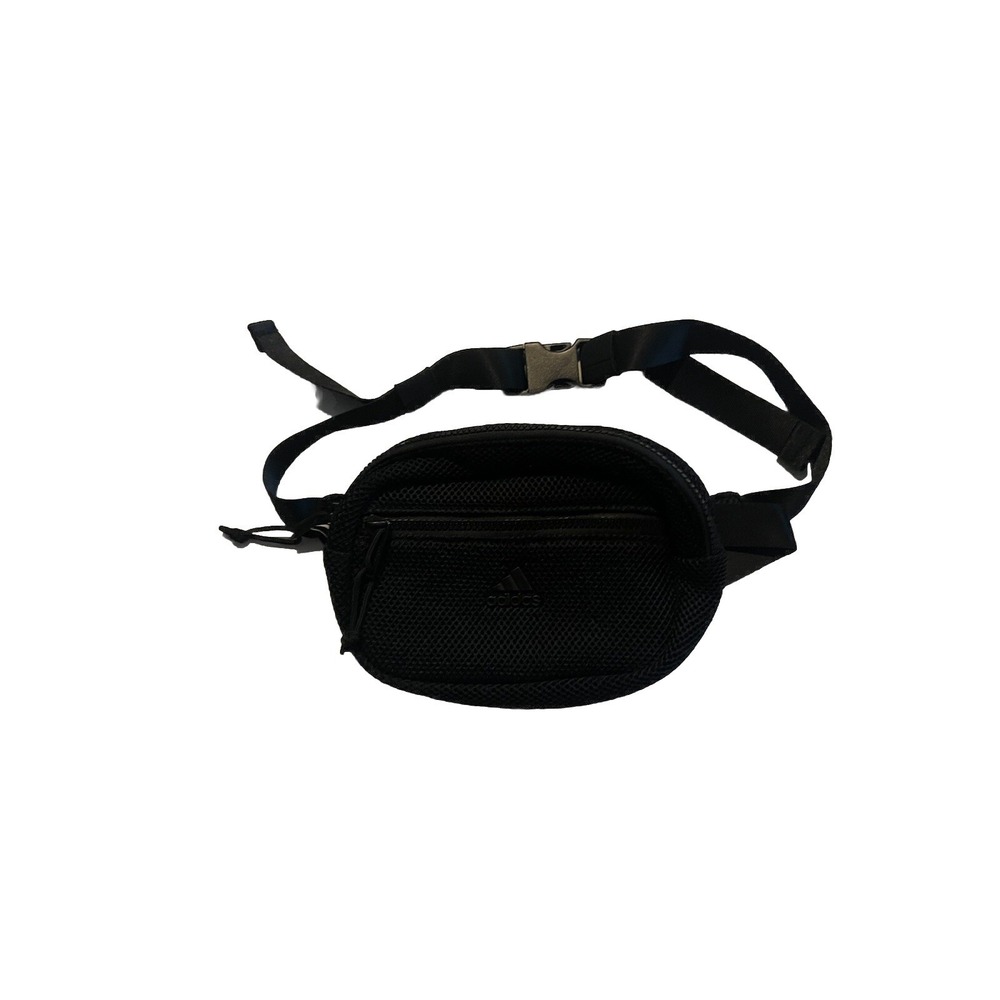 Adidas Air Mesh Waist Pack Training Bag Fanny Pack Black New with Tag